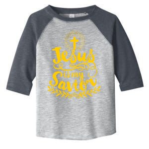 Jesus Is My Savior Cross Christian Toddler Fine Jersey T-Shirt