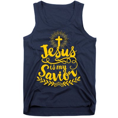 Jesus Is My Savior Cross Christian Tank Top