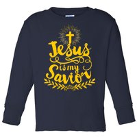 Jesus Is My Savior Cross Christian Toddler Long Sleeve Shirt