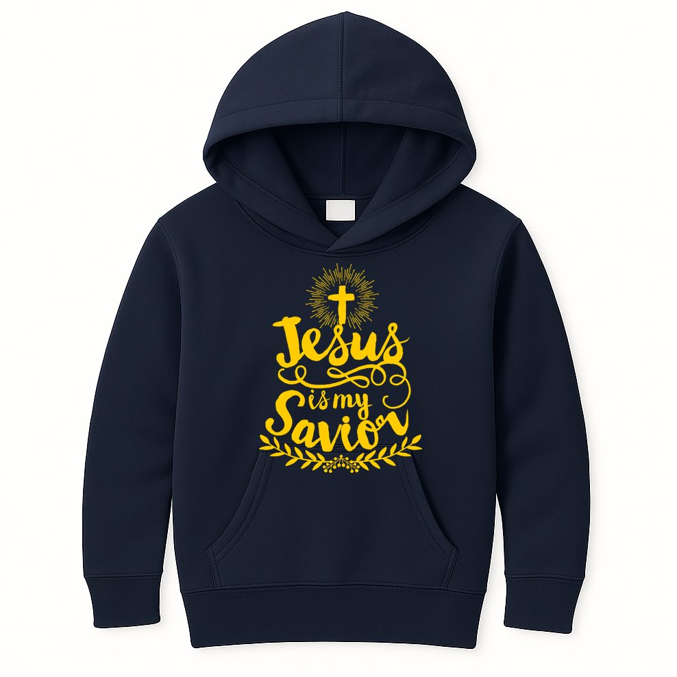 Jesus Is My Savior Cross Christian Kids Hoodie