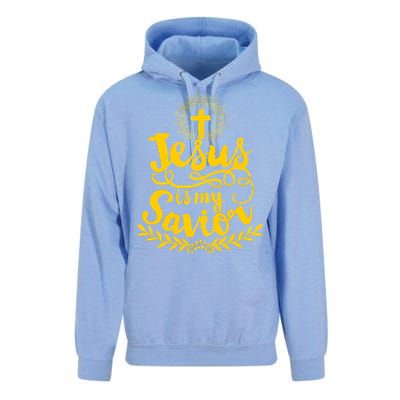 Jesus Is My Savior Cross Christian Unisex Surf Hoodie