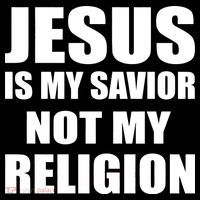 Jesus Is My Savior Not My Religion Tall T-Shirt