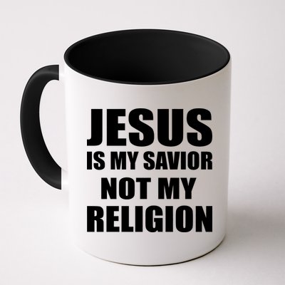 Jesus Is My Savior Not My Religion Coffee Mug
