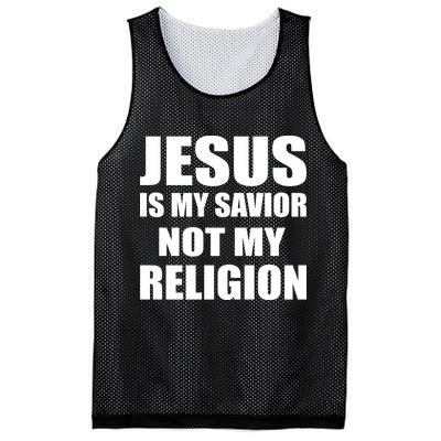 Jesus Is My Savior Not My Religion Mesh Reversible Basketball Jersey Tank