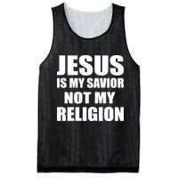 Jesus Is My Savior Not My Religion Mesh Reversible Basketball Jersey Tank