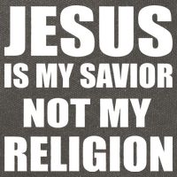 Jesus Is My Savior Not My Religion Cotton Canvas Backpack