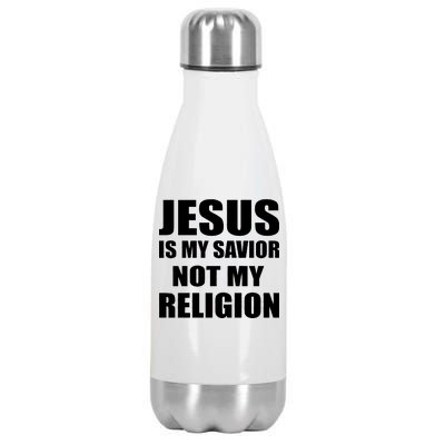 Jesus Is My Savior Not My Religion Stainless Steel Insulated Water Bottle