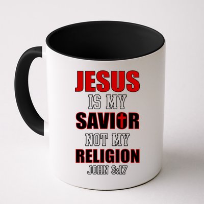 Jesus Is My Savior Not Religion Coffee Mug