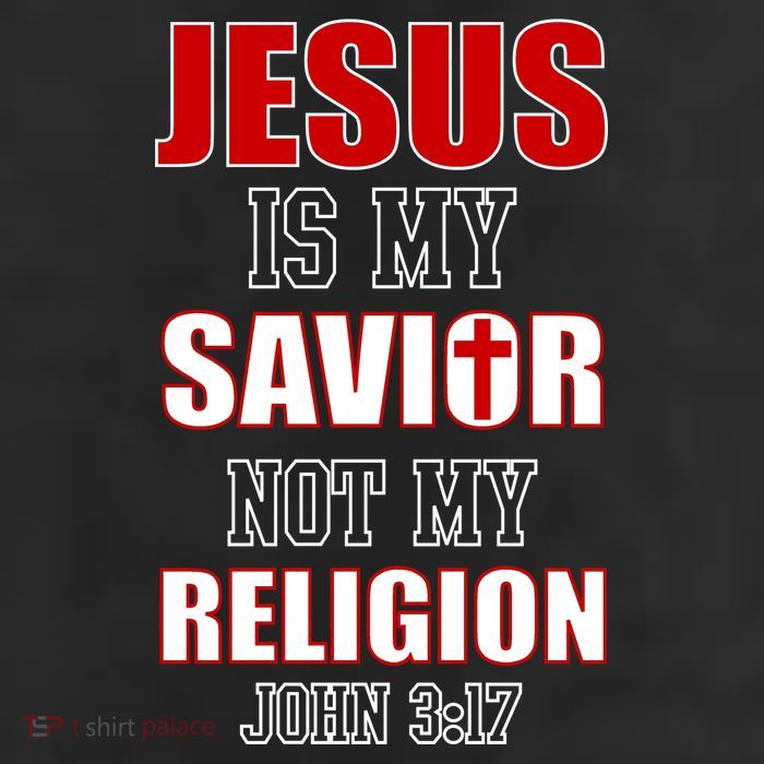 Jesus Is My Savior Not Religion 25L Jumbo Tote