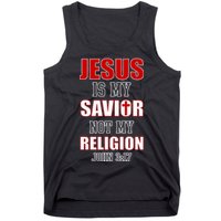 Jesus Is My Savior Not Religion Tank Top