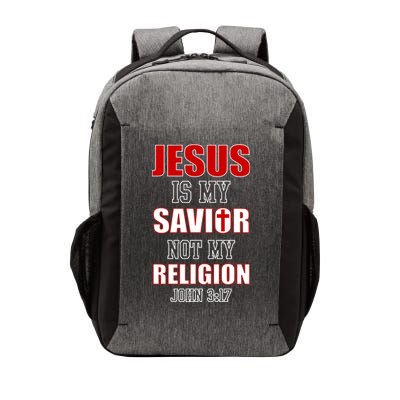 Jesus Is My Savior Not Religion Vector Backpack