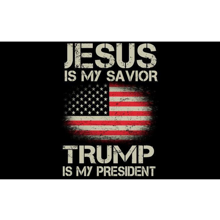 Jesus Is My Savior Trump Is My President Bumper Sticker