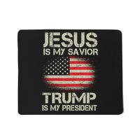 Jesus Is My Savior Trump Is My President Mousepad