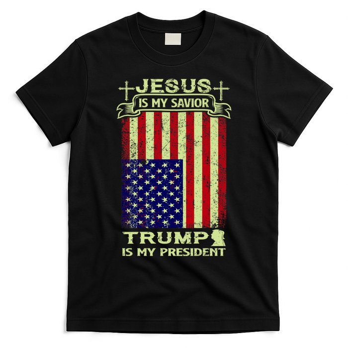 Jesus Is My Savior Trump Is My President 2020 T-Shirt