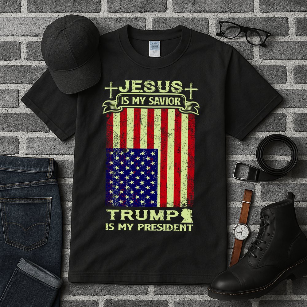 Jesus Is My Savior Trump Is My President 2020 Tall T-Shirt