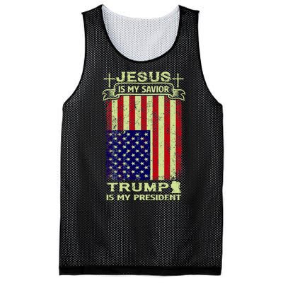 Jesus Is My Savior Trump Is My President 2020 Mesh Reversible Basketball Jersey Tank