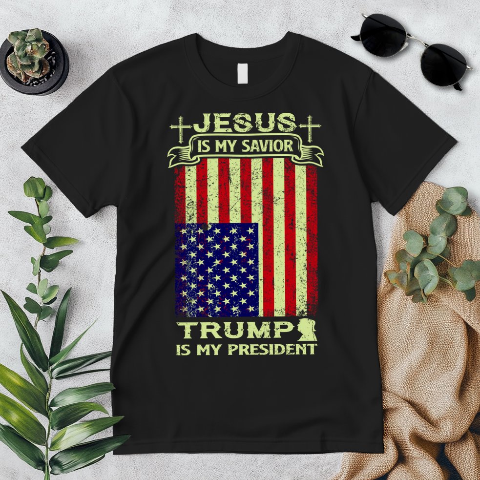 Jesus Is My Savior Trump Is My President 2020 Premium T-Shirt