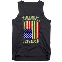 Jesus Is My Savior Trump Is My President 2020 Tank Top