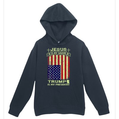 Jesus Is My Savior Trump Is My President 2020 Urban Pullover Hoodie