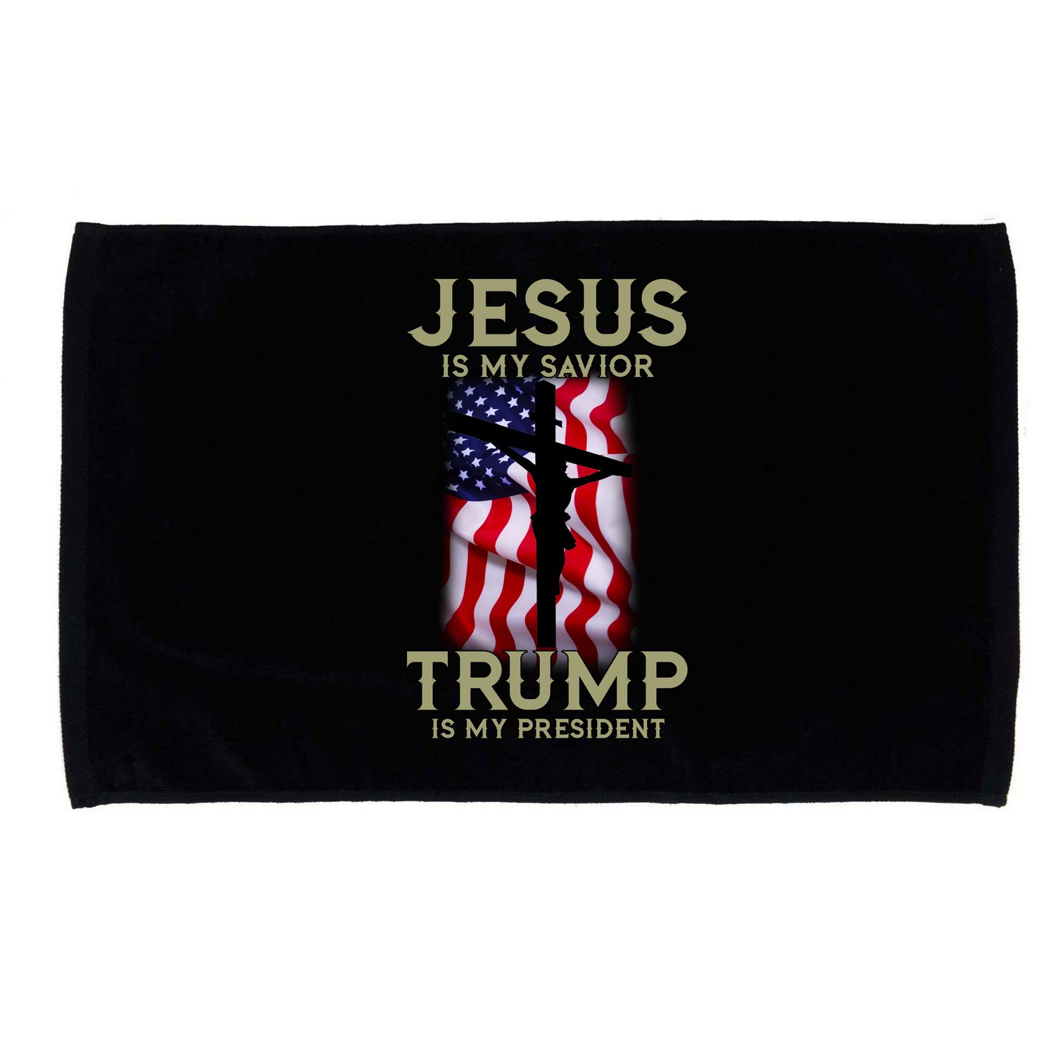 Jesus Is My Savior Trump Is My President American Cross Microfiber Hand Towel