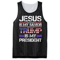 Jesus Is My Savior Trump Is My President Christian Mesh Reversible Basketball Jersey Tank