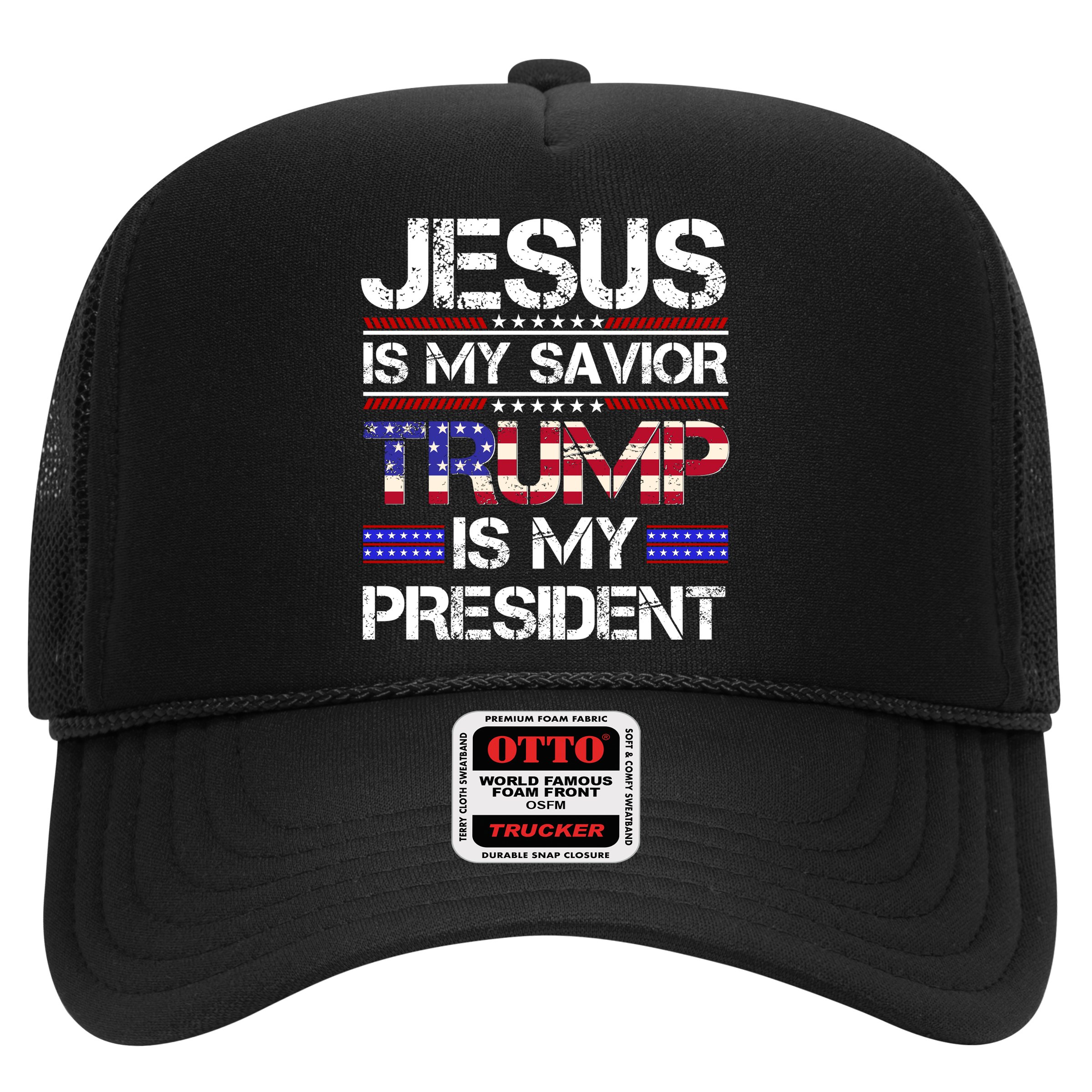 Jesus Is My Savior Trump Is My President Christian Hat
