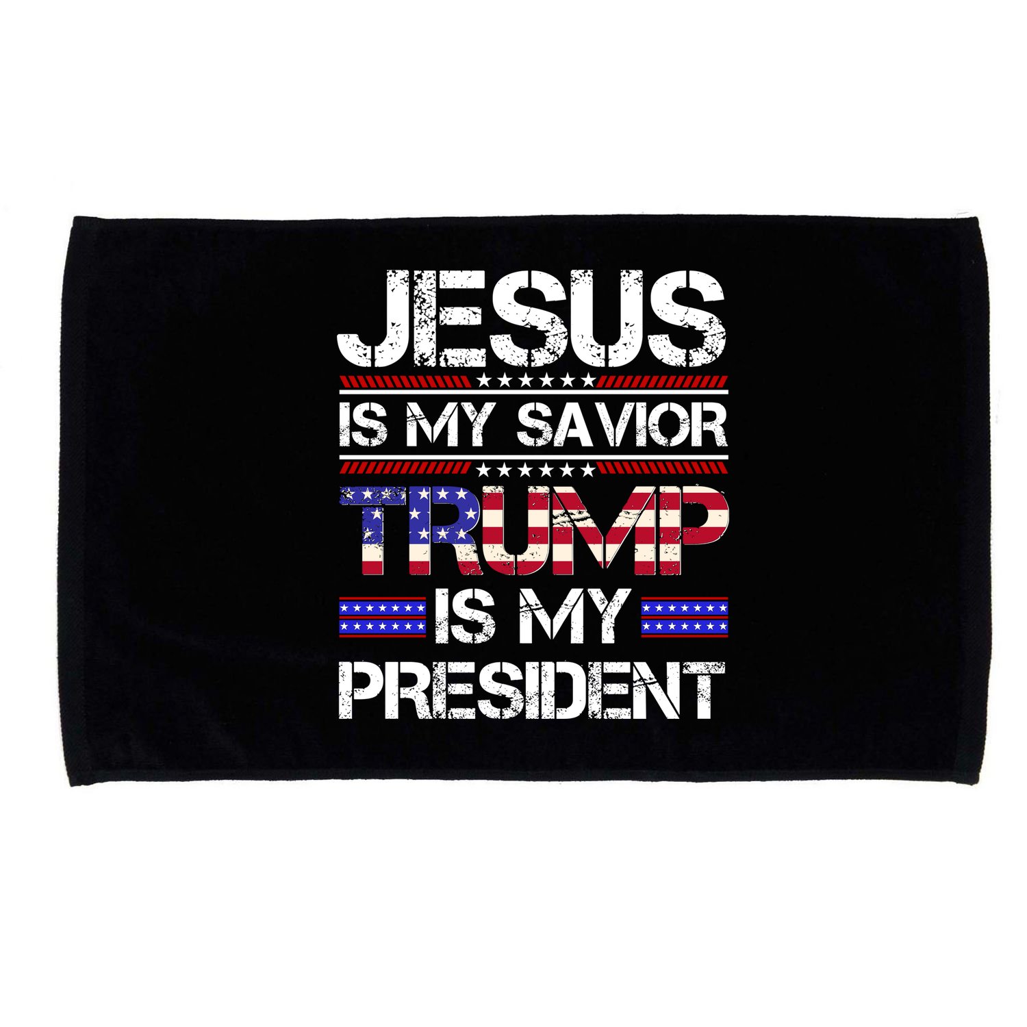 Jesus Is My Savior Trump Is My President Christian Microfiber Hand Towel