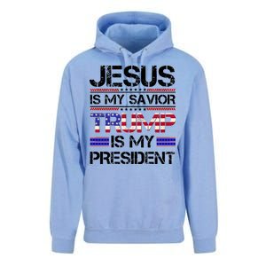 Jesus Is My Savior Trump Is My President Christian Unisex Surf Hoodie