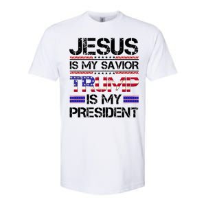 Jesus Is My Savior Trump Is My President Christian Softstyle CVC T-Shirt