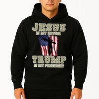 Jesus Is My Savior Trump Is My President Patriotic Flag Hoodie