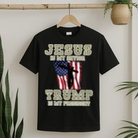Jesus Is My Savior Trump Is My President Patriotic Flag T-Shirt