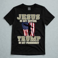 Jesus Is My Savior Trump Is My President Patriotic Flag T-Shirt