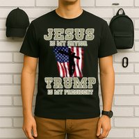 Jesus Is My Savior Trump Is My President Patriotic Flag T-Shirt