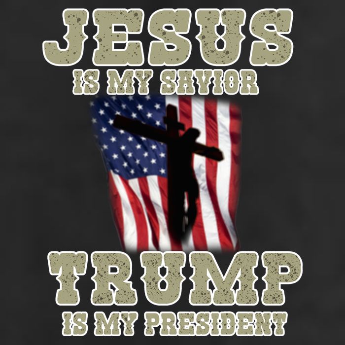 Jesus Is My Savior Trump Is My President Patriotic Flag Adult Drive Performance Visor