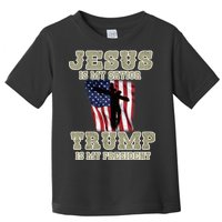 Jesus Is My Savior Trump Is My President Patriotic Flag Toddler T-Shirt