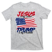 Jesus Is My Savior Trump Is My President USA Flag T-Shirt