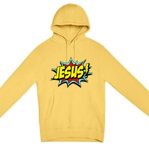 Jesus Is My Superhero Premium Pullover Hoodie