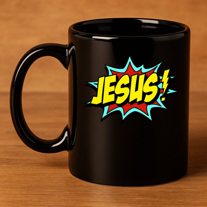 Jesus Is My Superhero 11oz C Handle Ceramic Mug