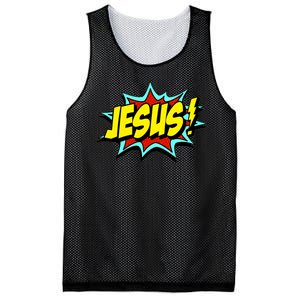 Jesus Is My Superhero Mesh Reversible Basketball Jersey Tank