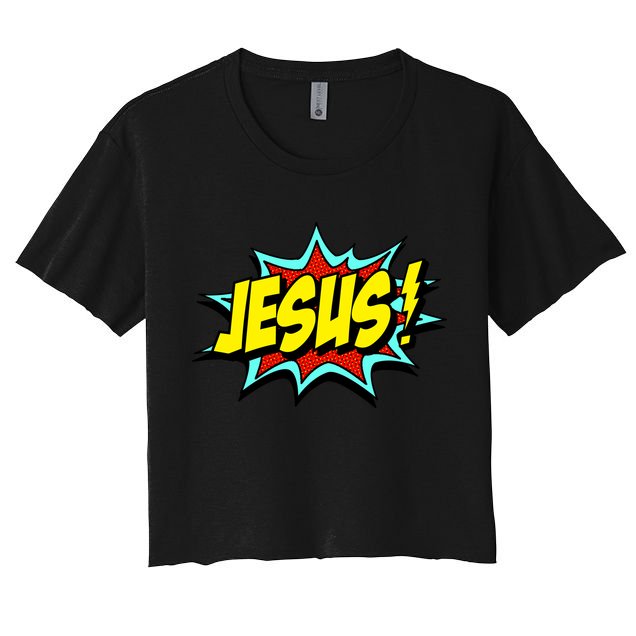 Jesus Is My Superhero Crop Top