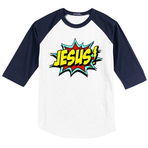 Jesus Is My Superhero Baseball Sleeve Shirt