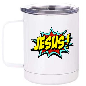 Jesus Is My Superhero 12 oz Stainless Steel Tumbler Cup