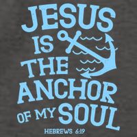 Jesus Is The Anchor Of My Soul Hebrews 6:19 Vector Backpack