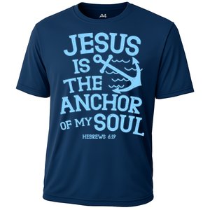 Jesus Is The Anchor Of My Soul Hebrews 6:19 Cooling Performance Crew T-Shirt