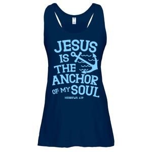 Jesus Is The Anchor Of My Soul Hebrews 6:19 Ladies Essential Flowy Tank