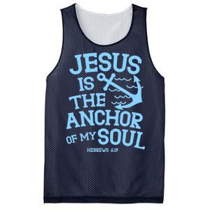 Jesus Is The Anchor Of My Soul Hebrews 6:19 Mesh Reversible Basketball Jersey Tank