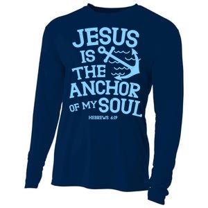 Jesus Is The Anchor Of My Soul Hebrews 6:19 Cooling Performance Long Sleeve Crew