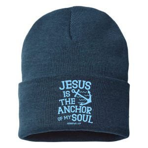 Jesus Is The Anchor Of My Soul Hebrews 6:19 Sustainable Knit Beanie