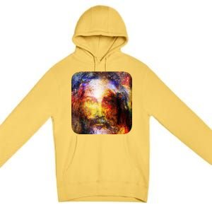 Jesus is the Galaxy Christian Painting Premium Pullover Hoodie