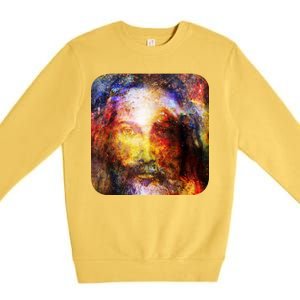 Jesus is the Galaxy Christian Painting Premium Crewneck Sweatshirt